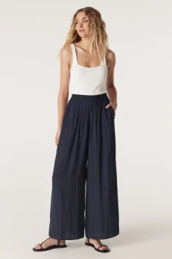 Kahlo Wide Leg Pant - Navy