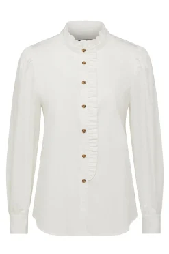 Kate Frill Blouse - White