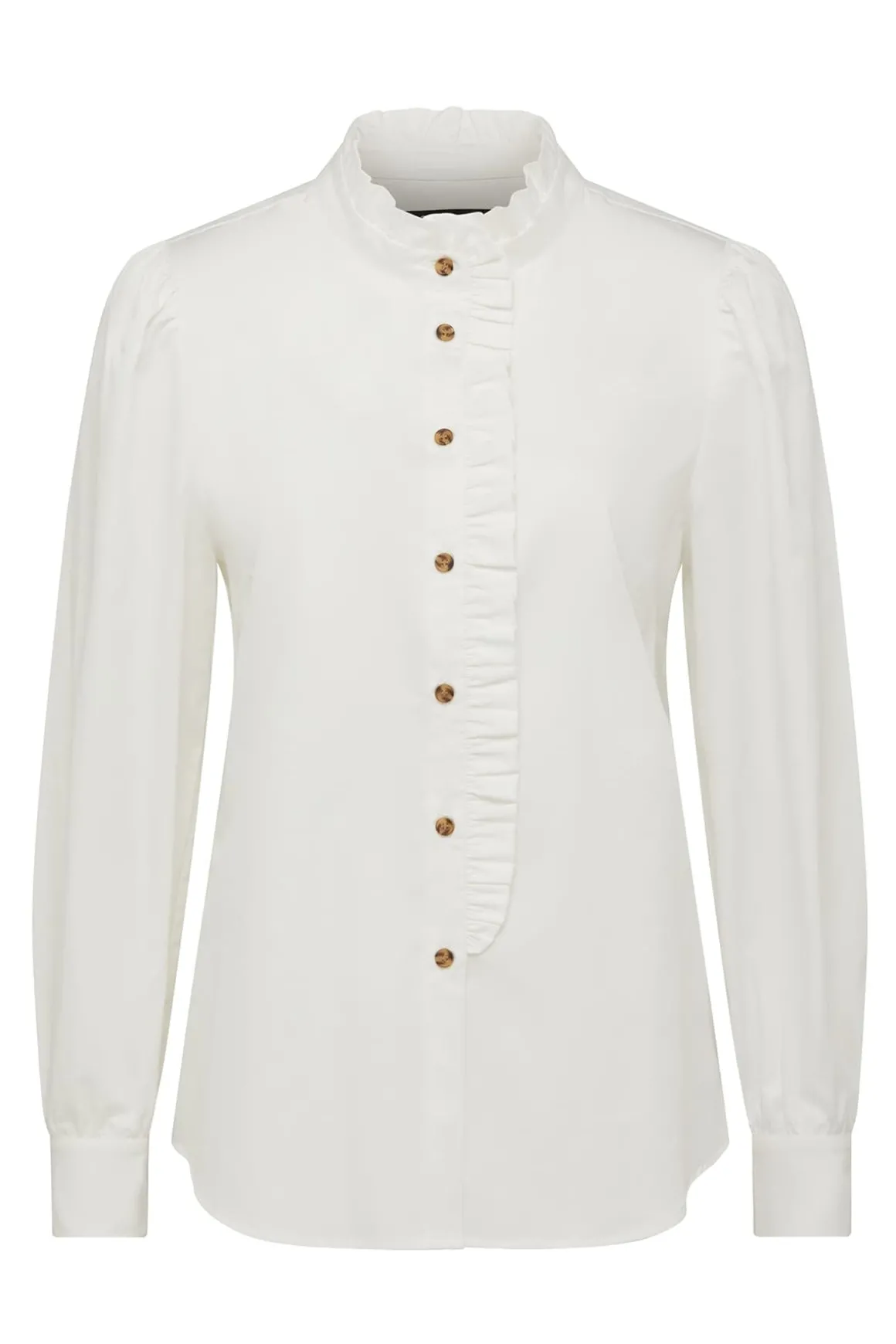 Kate Frill Blouse - White