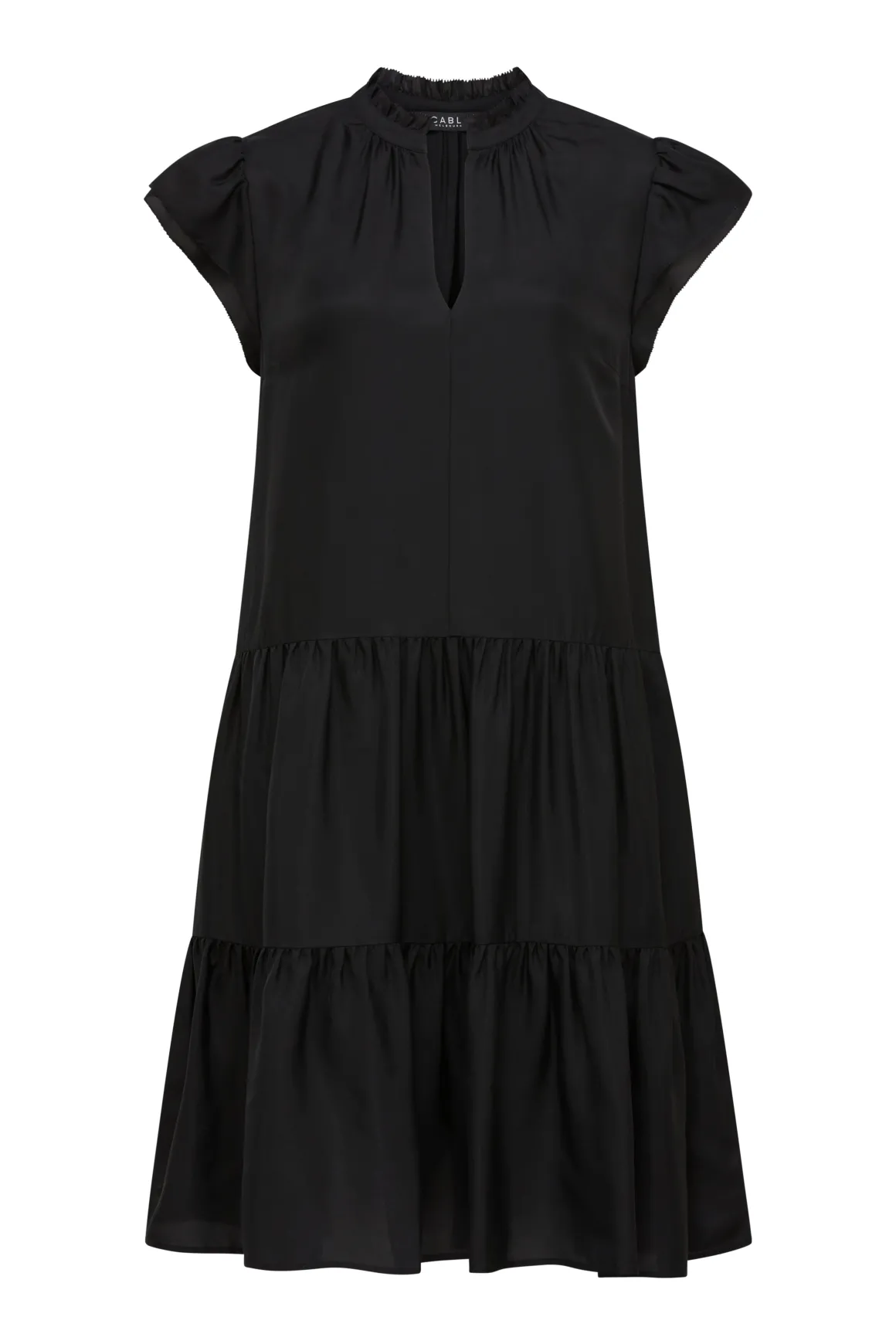 Laura Frill Dress - Black