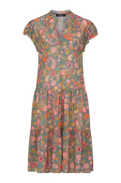 Laura Frill Dress - Paisley