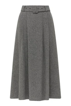 Lena Skirt - Charcoal Marle