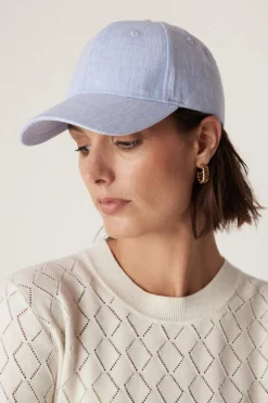 Linen Cap - Blue