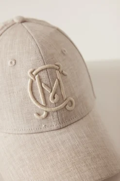 Linen Logo Cap - Natural