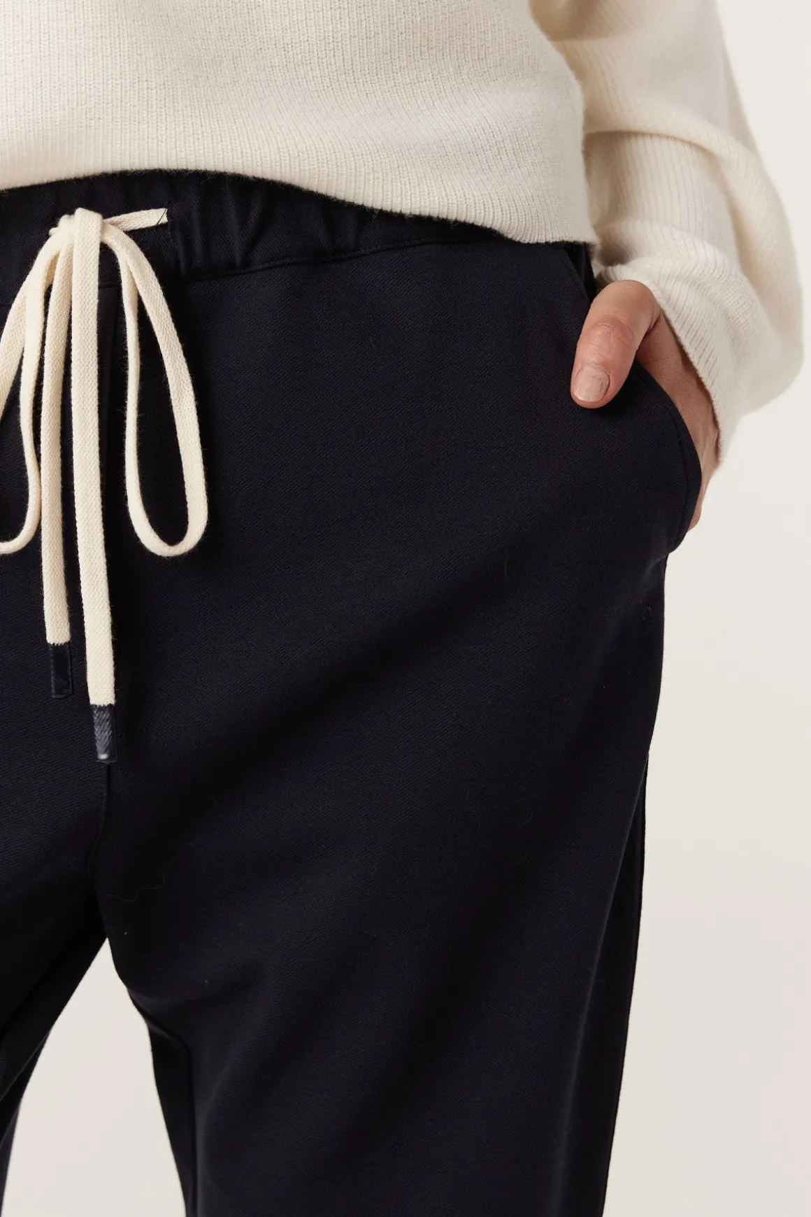 Luca Twill Jogger - Navy