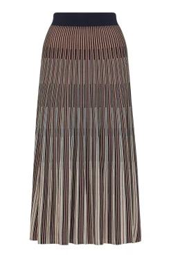 Madrid Crepe Skirt - Tile Jacquard
