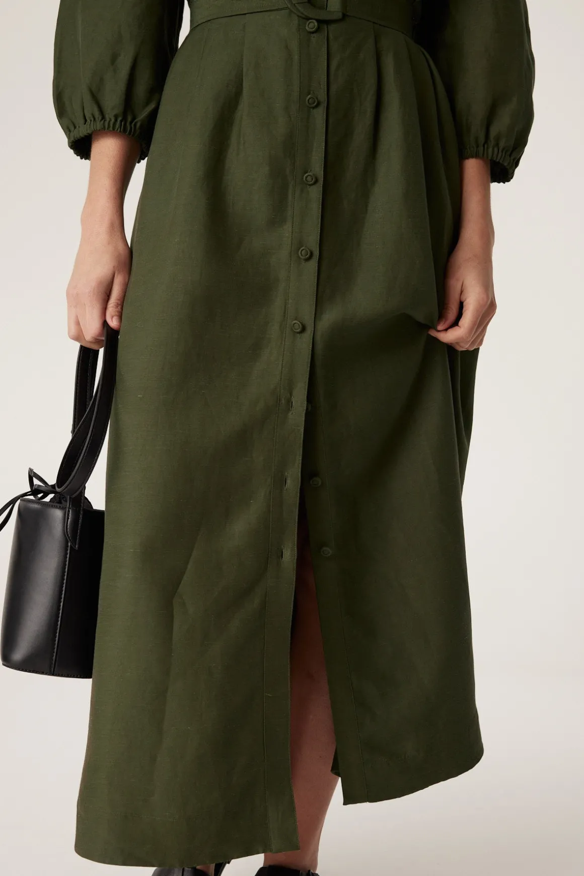 Manly Midi Dress - Olive