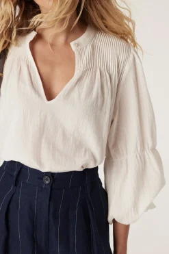 Marais Cotton Blouse - White