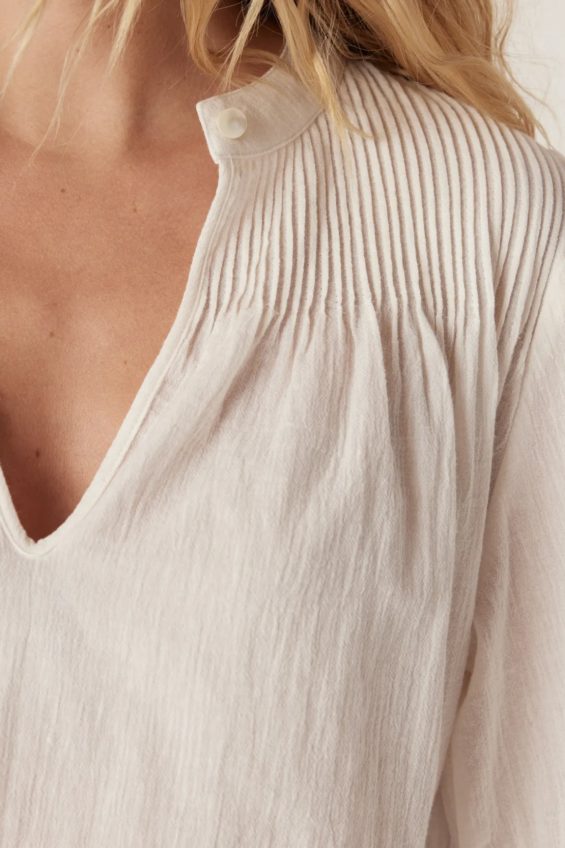 Marais Cotton Blouse - White
