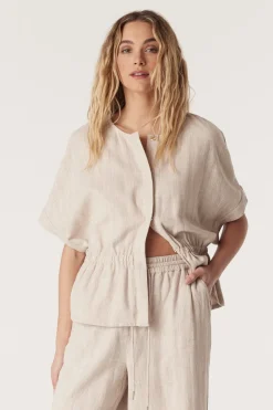 Marrakesh Linen Jacket - Natural