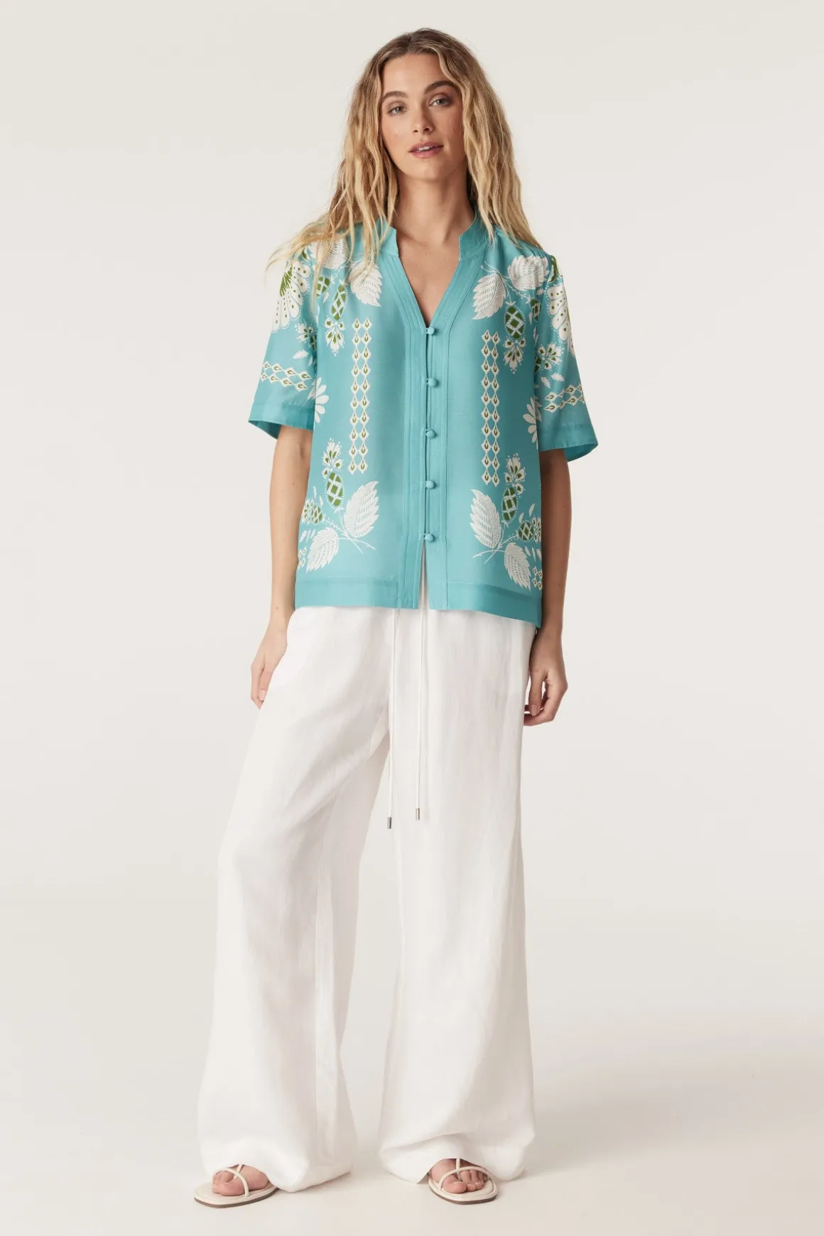 Miami Blouse - Scarf Print