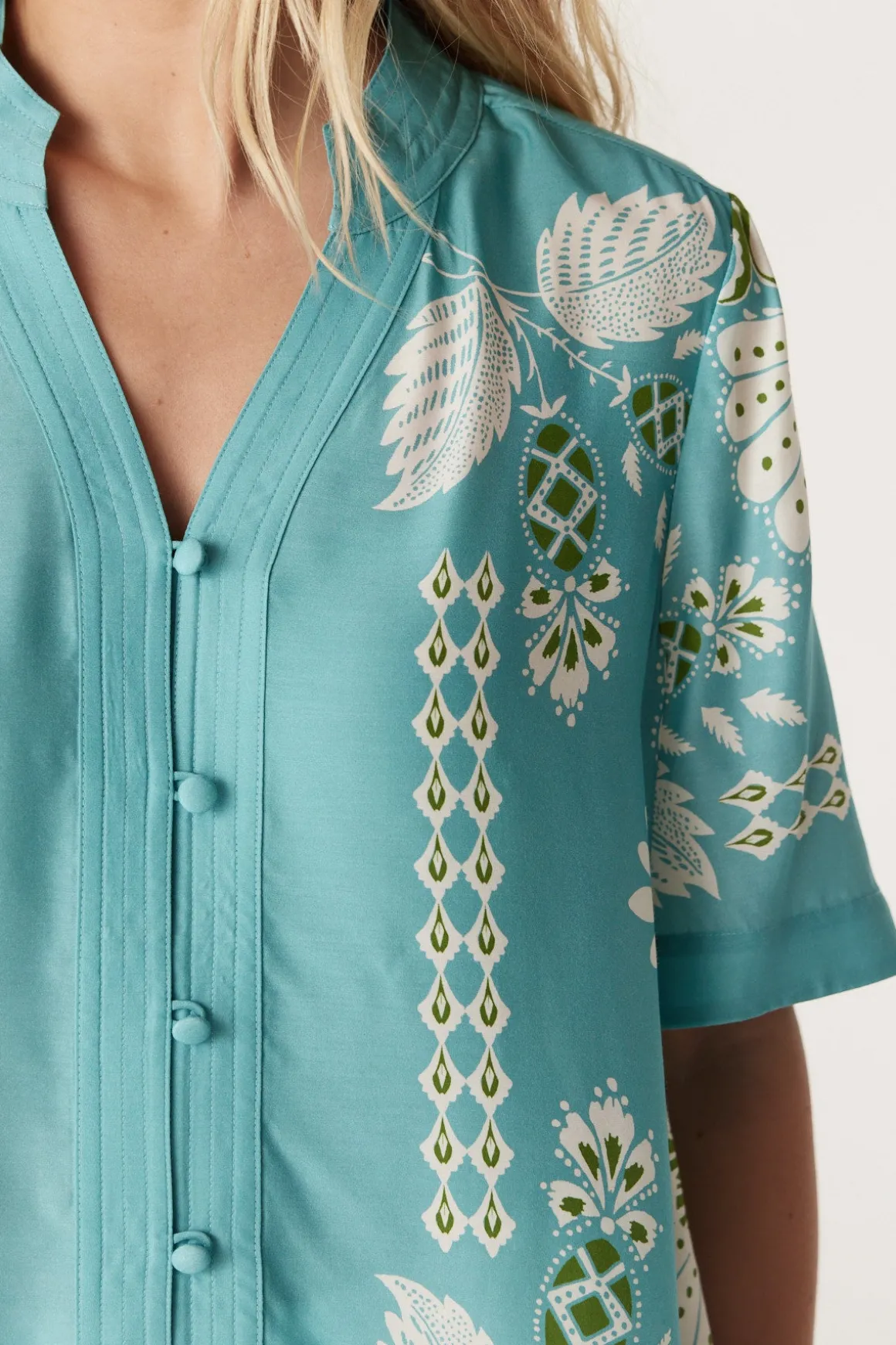 Miami Blouse - Scarf Print