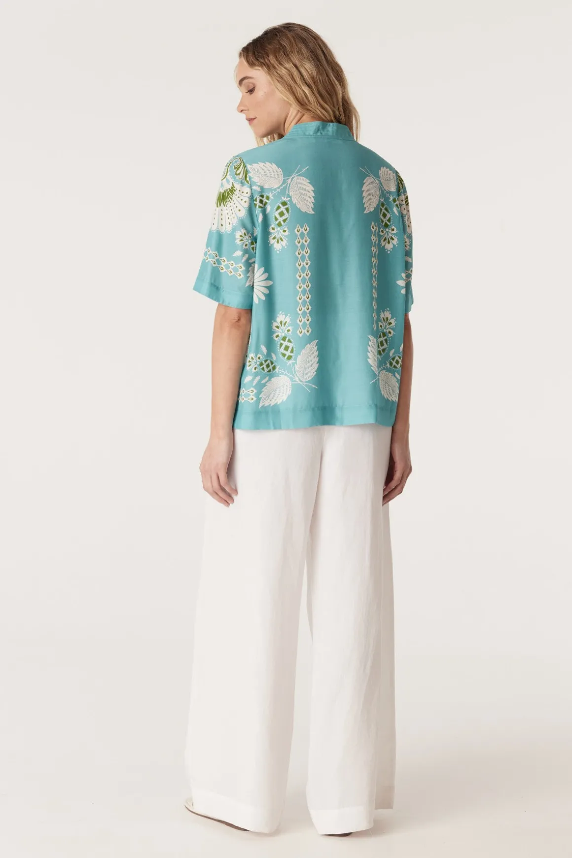 Miami Blouse - Scarf Print