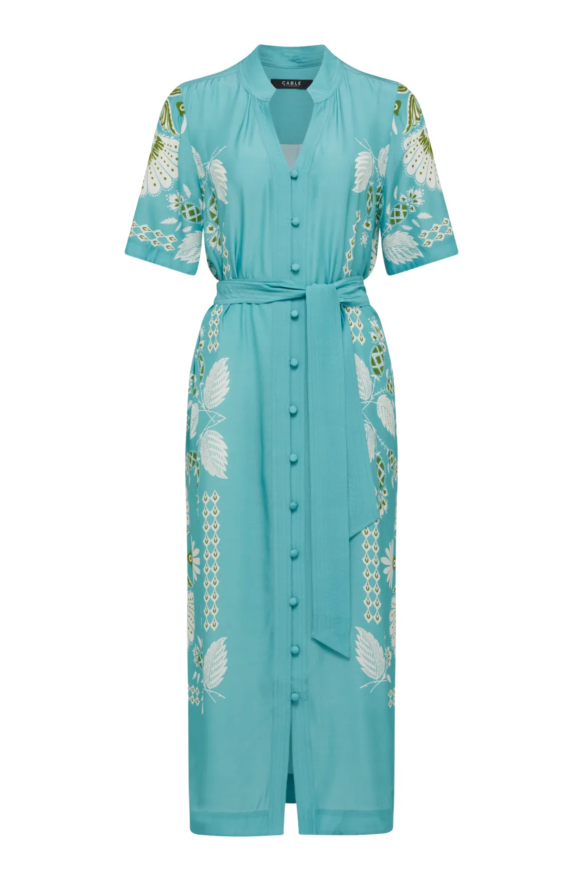 Miami Midi Dress - Scarf Print