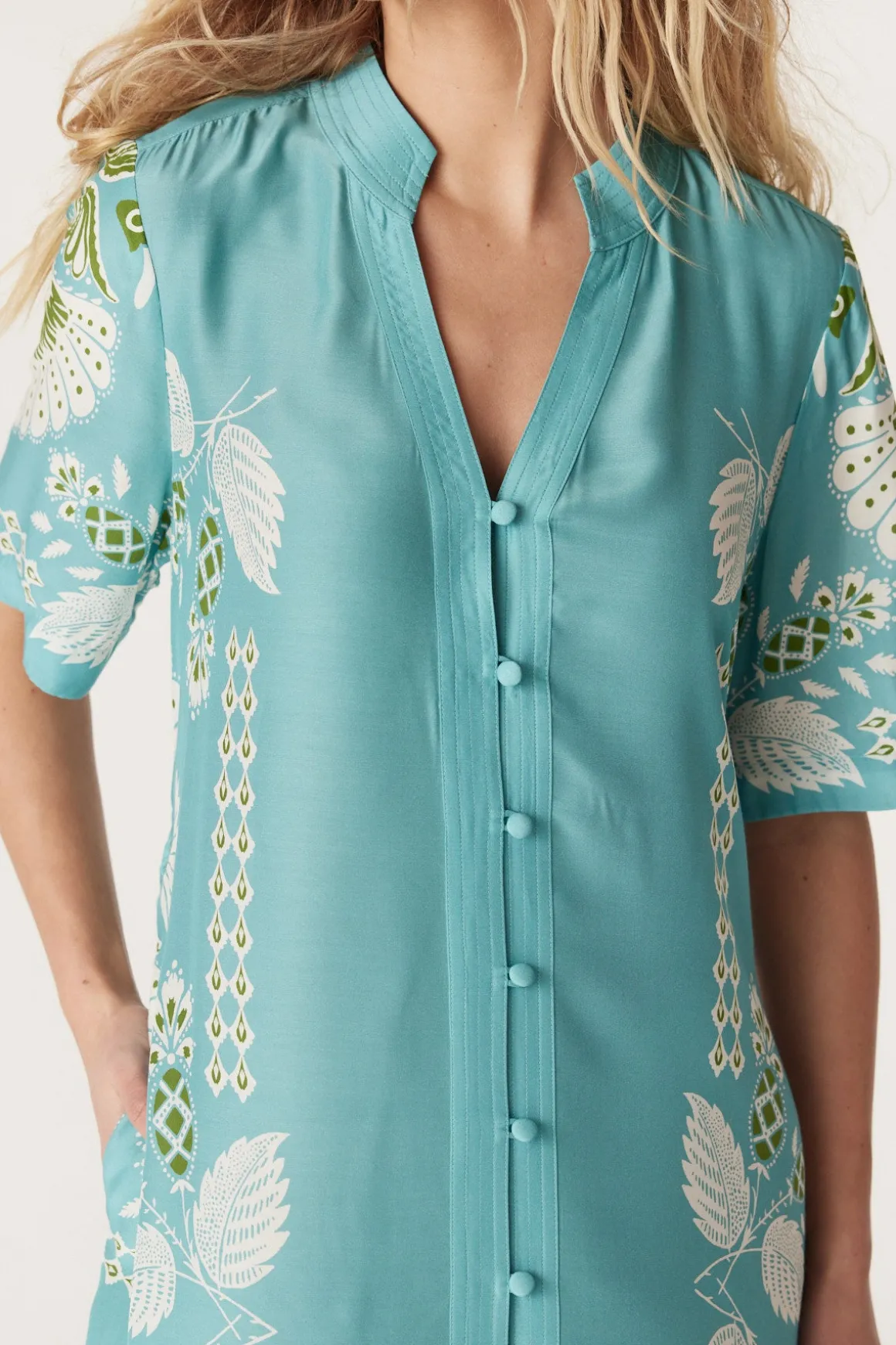 Miami Midi Dress - Scarf Print