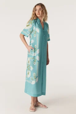 Miami Midi Dress - Scarf Print