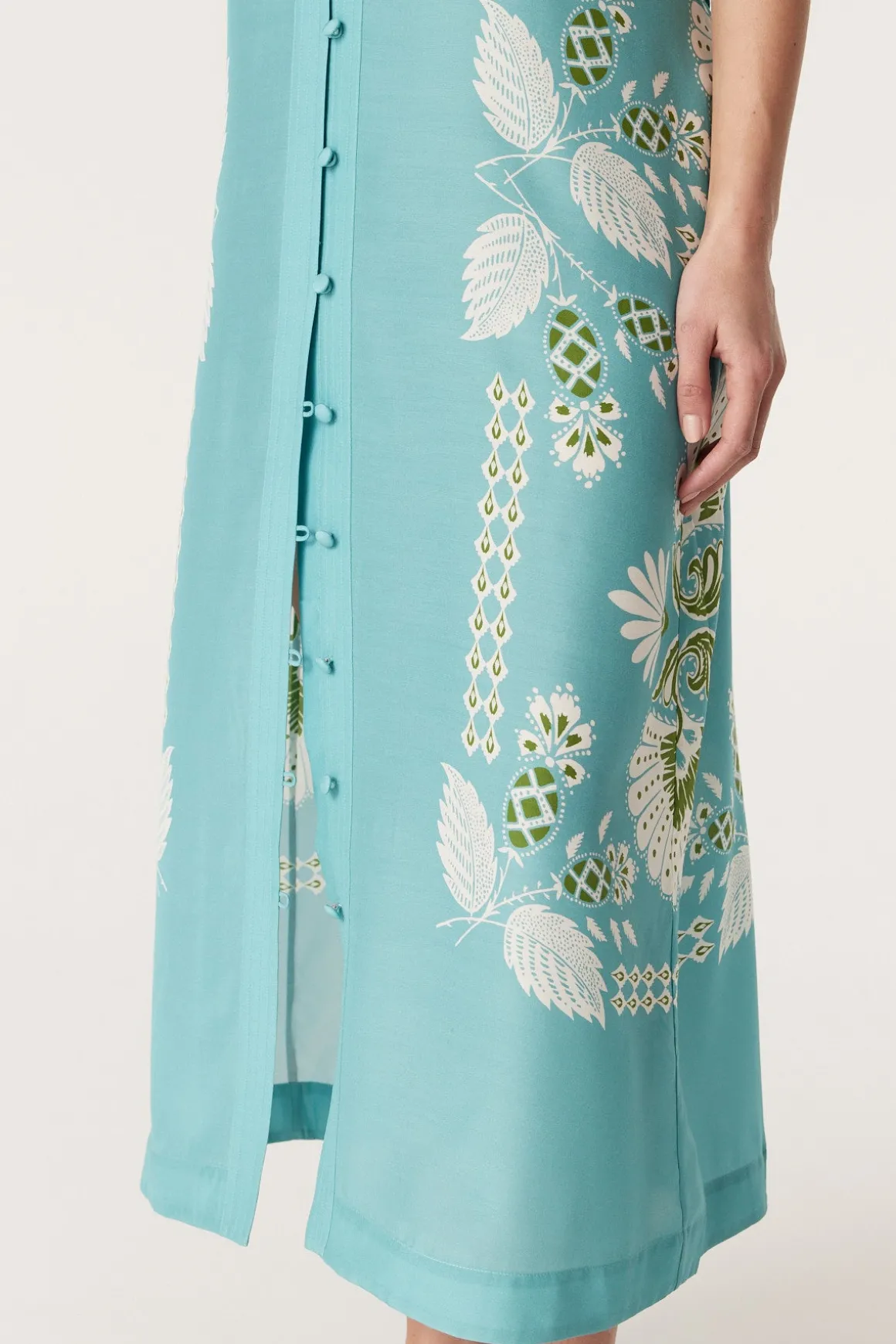 Miami Midi Dress - Scarf Print
