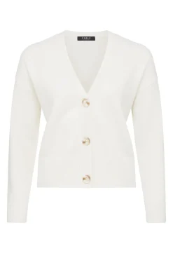 Pure Cashmere V Cardigan - Milk