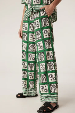Raffles Pant - Green Print