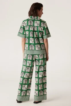 Raffles Pant - Green Print