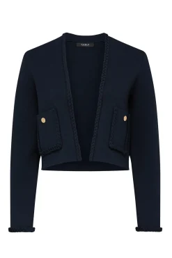 Riviera Crepe Jacket - Navy