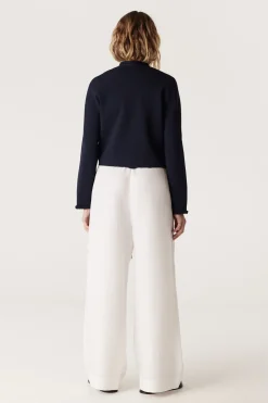 Riviera Crepe Jacket - Navy
