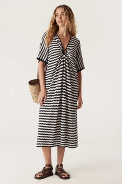 Riviera Knit Dress - Navy Stripe