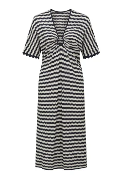 Riviera Knit Dress - Navy Stripe