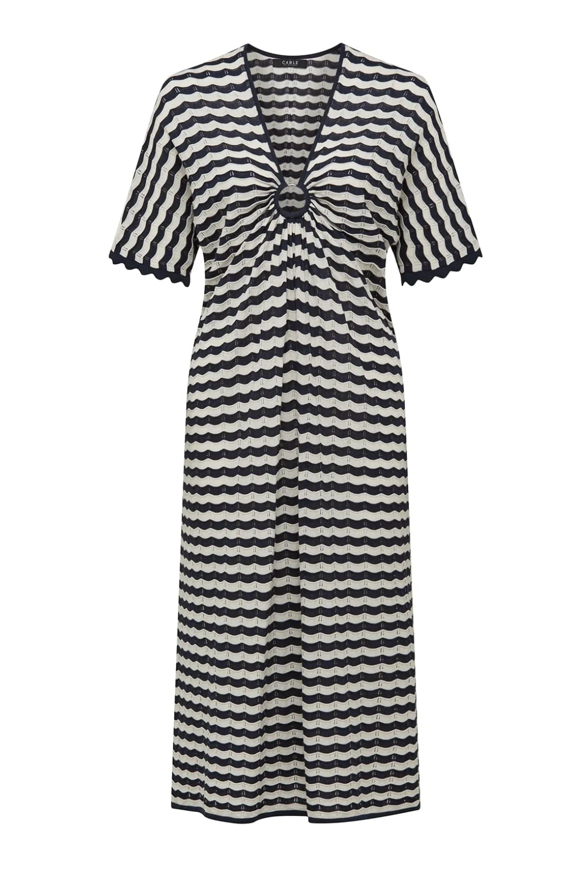 Riviera Knit Dress - Navy Stripe