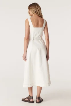 Samba Drill Dress - White