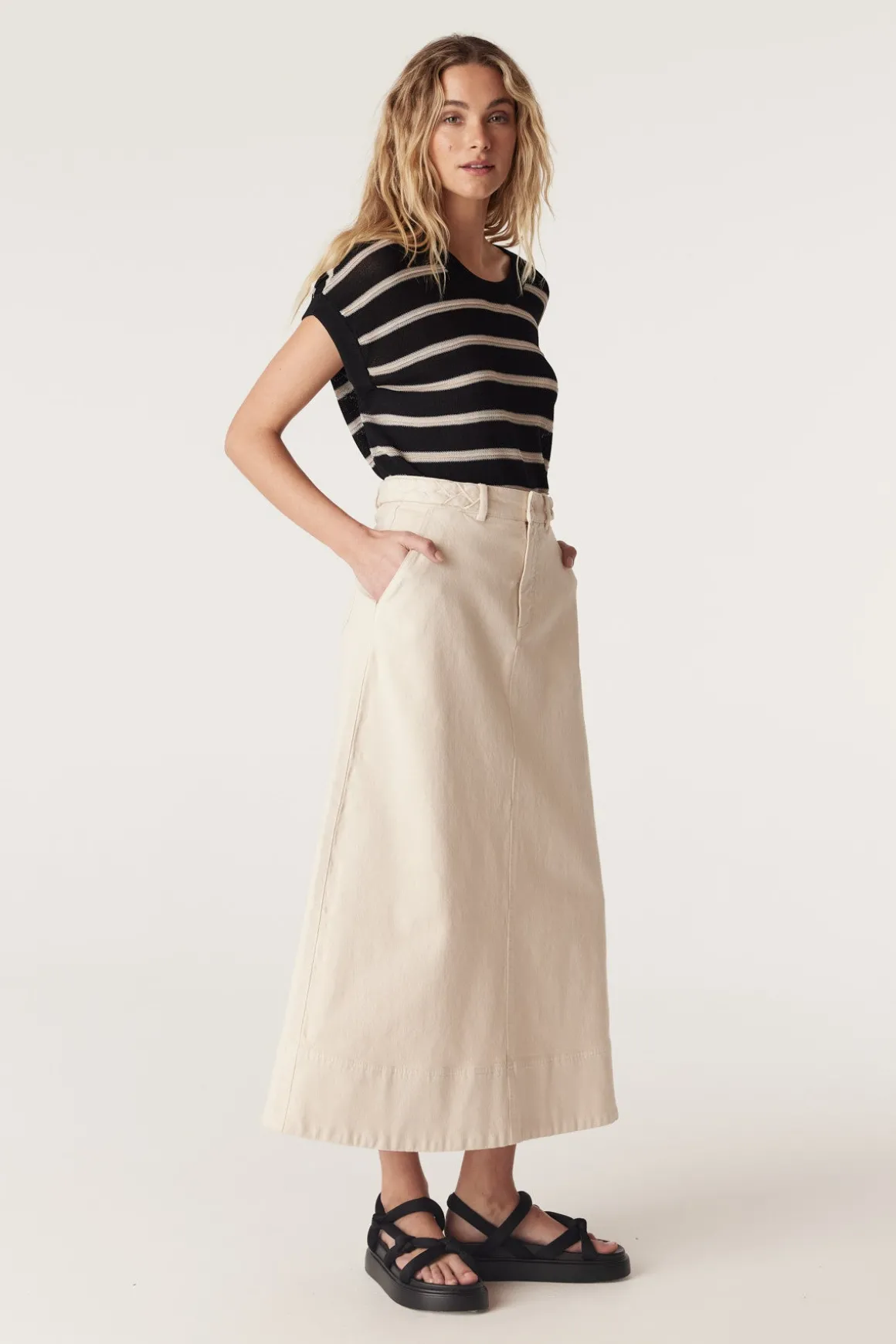 Samba Drill Skirt - Ecru