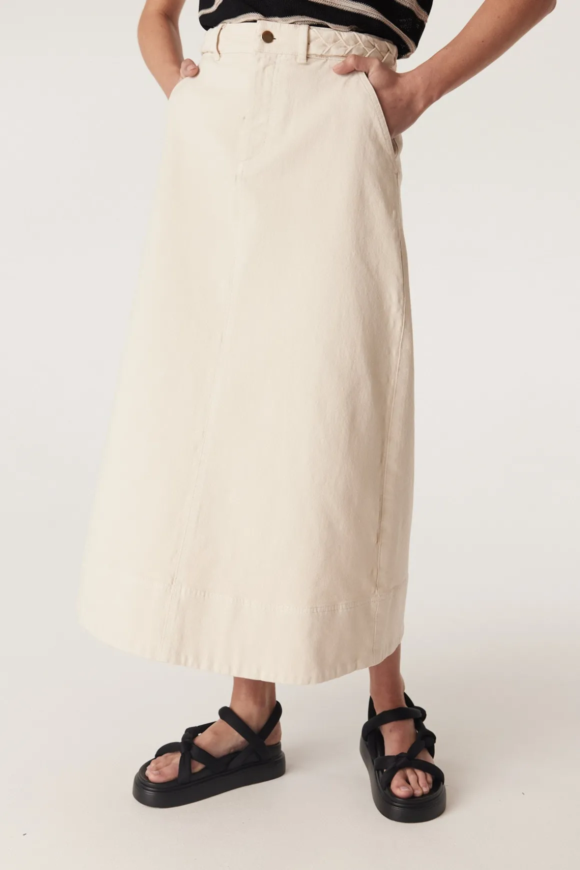 Samba Drill Skirt - Ecru