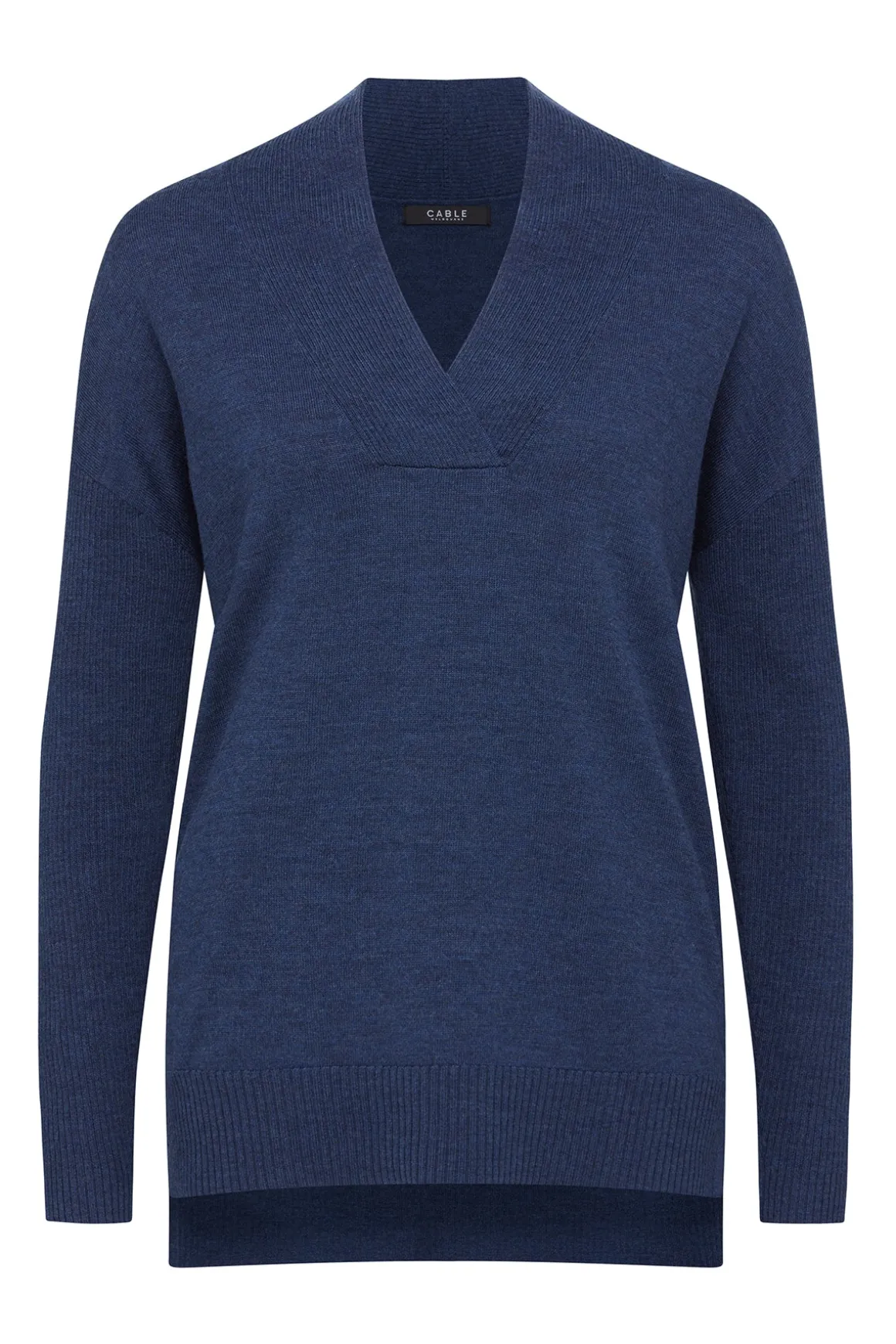 Sara Merino Jumper - Denim Blue