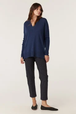 Sara Merino Jumper - Denim Blue
