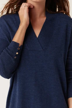 Sara Merino Jumper - Denim Blue