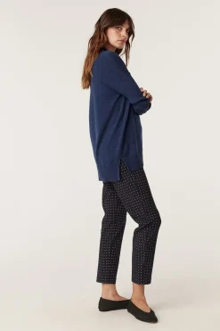 Sara Merino Jumper - Denim Blue
