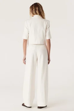 Short Sleeve Blazer - White