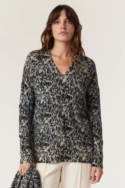Superfine Merino Print Jumper - Animal