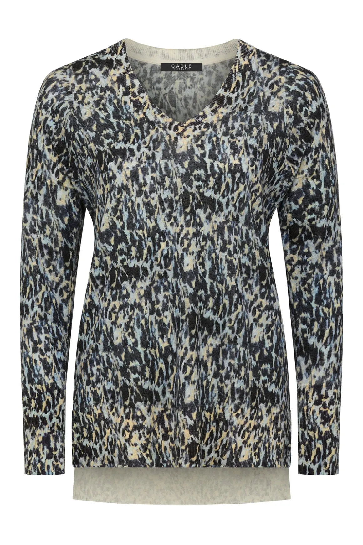 Superfine Merino Print Jumper - Animal