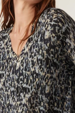 Superfine Merino Print Jumper - Animal