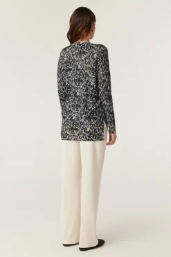 Superfine Merino Print Jumper - Animal