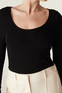 Superfine Merino Scoop - Black