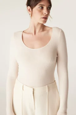 Superfine Merino Scoop - Ecru
