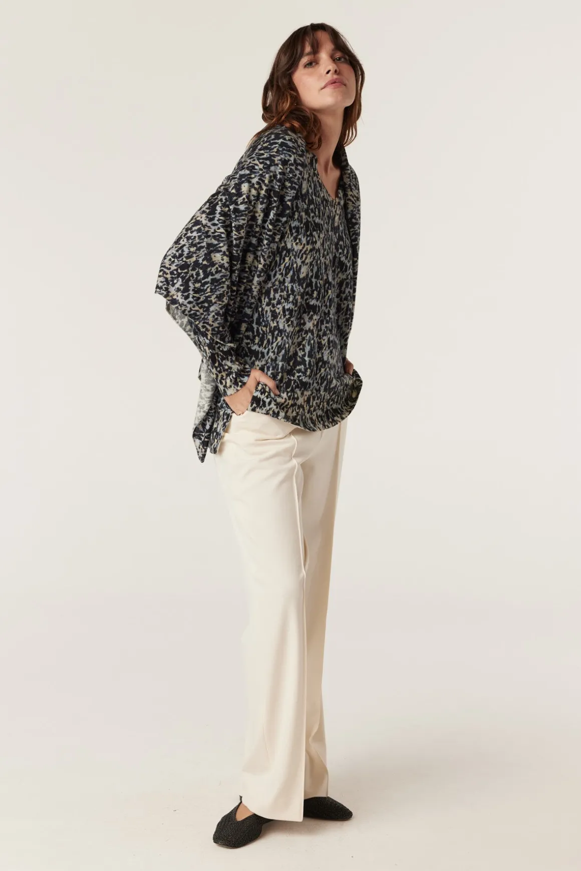 Superfine Merino Shawl - Animal