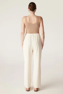 Superfine Merino Singlet  - Camel