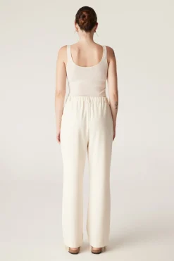 Superfine Merino Singlet  - Ecru