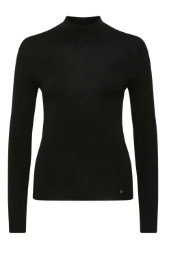 Superfine Merino Turtle Neck - Black