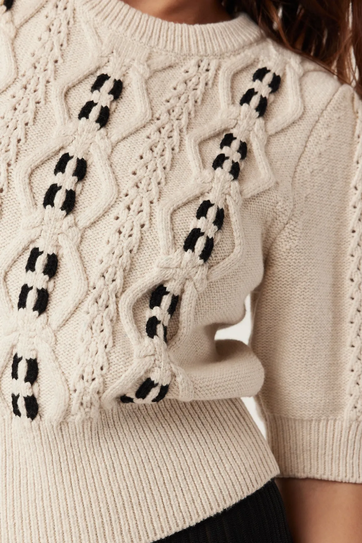 Tavi Knit Top - Oat
