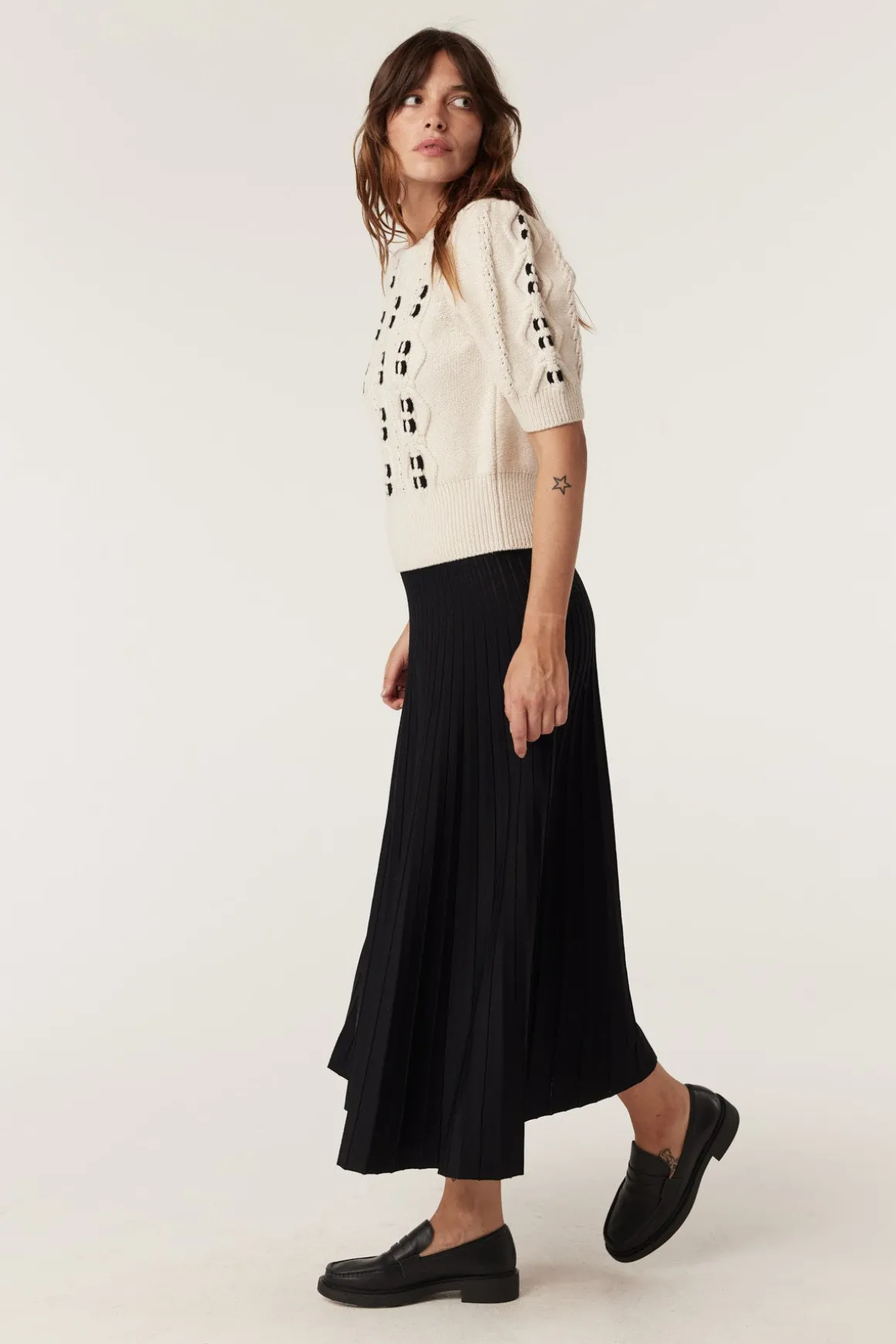 Tavi Knit Top - Oat