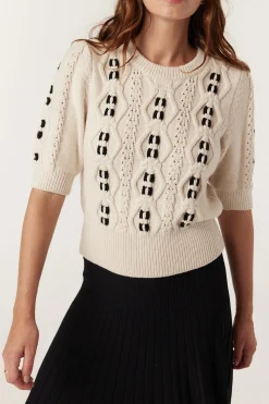 Tavi Knit Top - Oat